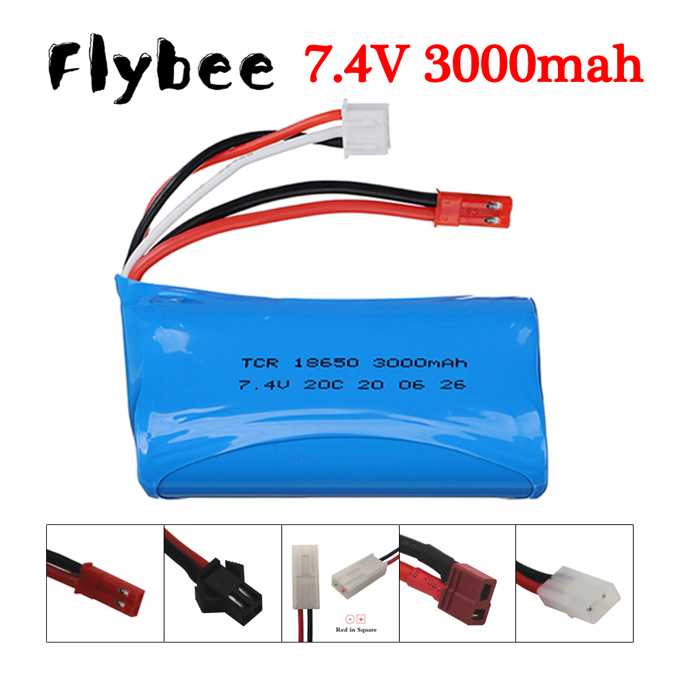 Drone Battery Lipo - 7.4 V 3000 mAh 18650 akumulator