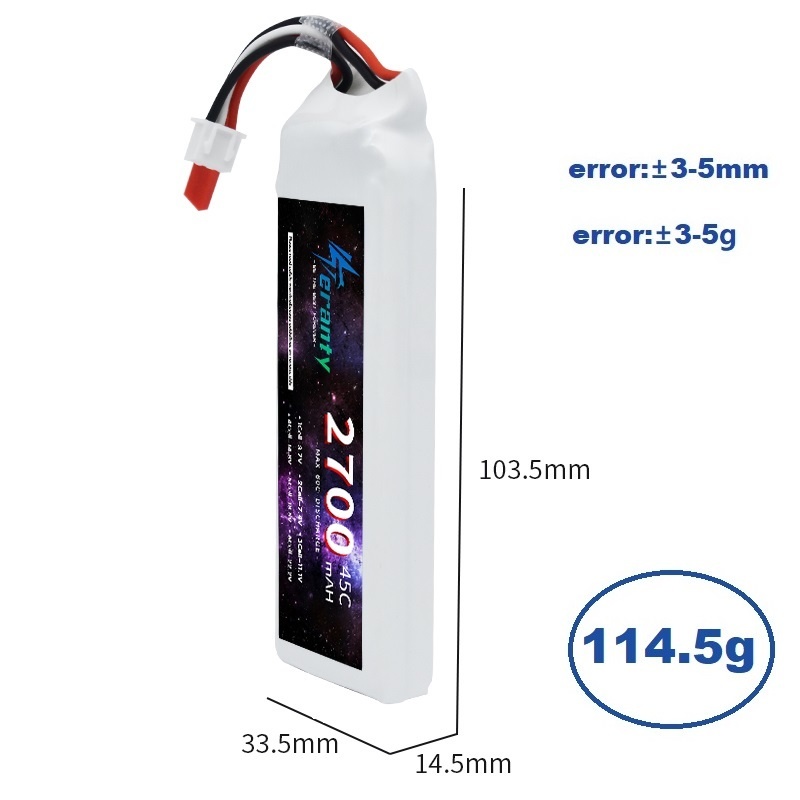 1/3PCS 2S 7.4V Lipo Battery 27 – Drone Battery Lipo recenzja i cena