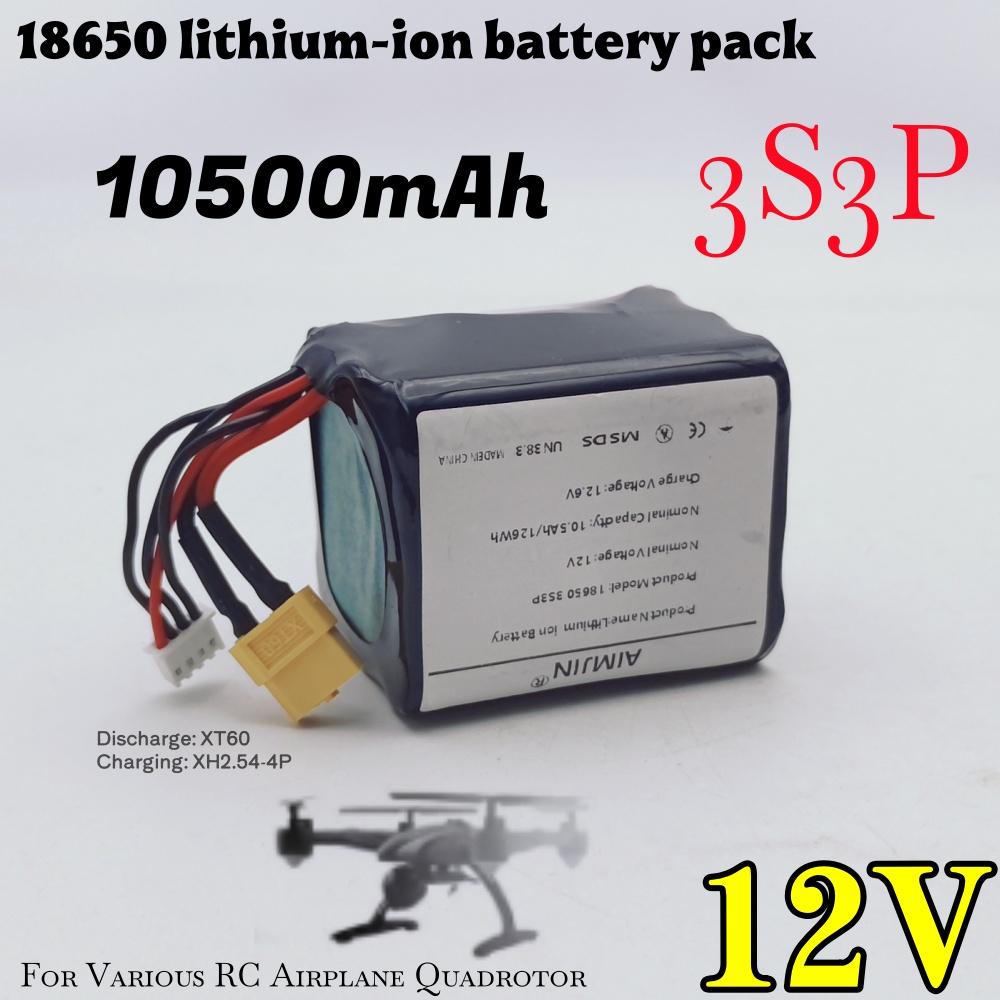 XT60 XH2.54‑4P 3S3P 12V 10.5Ah – Drone Battery Li-Ion recenzja i cena